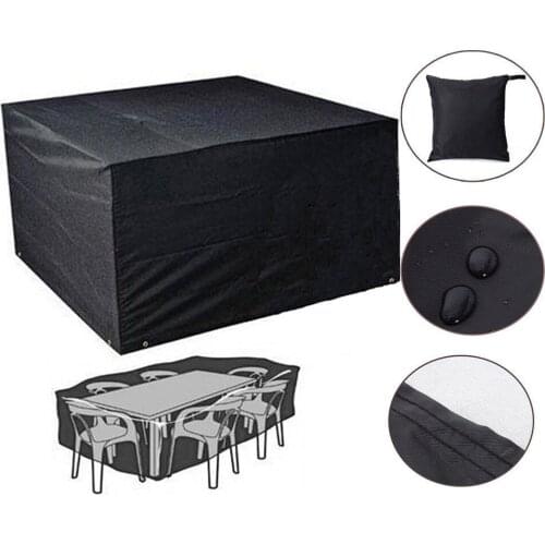 123*123*74CM Oxford Furniture Cover Large Size Waterproof Outdoor Rain Cover Table Chair Sofa Dustproof Cover Case 3