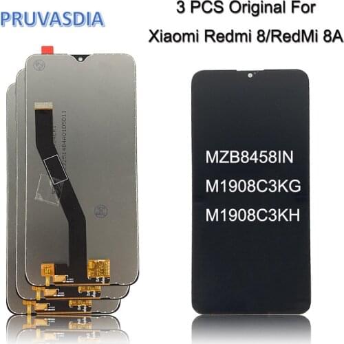 3 Piece/lot For Xiaomi Redmi 8 LCD Display Touch Screen Digitizer For Redmi 8A lcd Screen Assembley Replacement Parts