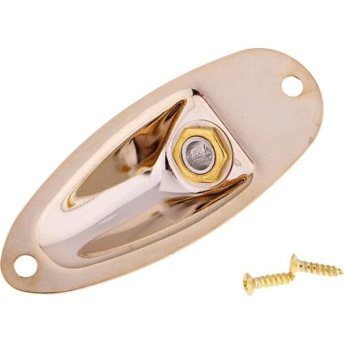 6.35mm Output Jack Socket Plate For ST Style Electric Guitar Parts