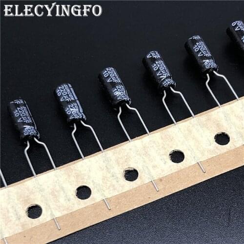 20pcs 220uF 10V220uf SUNCON(SANYO) HC series 5x11mm 10V220uF Aluminum Electrolytic Capacitor