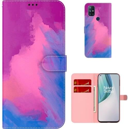 Sunjolly Case for OnePlus Nord N10 5G Wallet Stand Flip PU Phone Case Cover coque capa OnePlus Nord N10 5G Case Cover