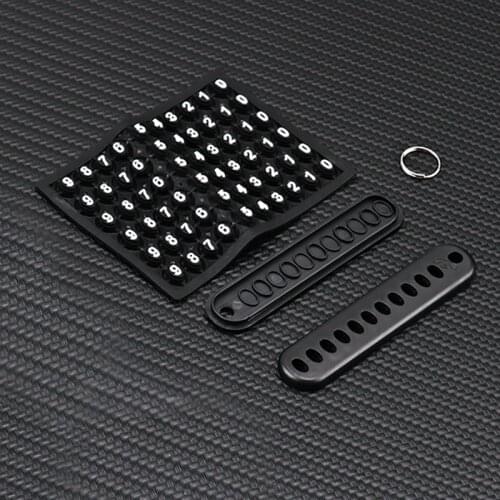 DIY Phone Number Card Plate Car Keys Anti-lost Keyring Keychain for Ford Focus Fusion Escort Kuga Ecosport Fiesta Falcon EDGE