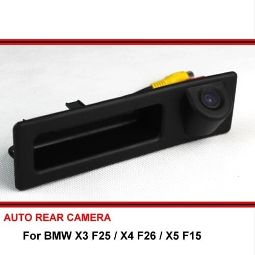 For BMW X3 F25 X4 F26 X5 F15 2010 ~ 2016 SONY HD Car Parking Reverse Rearview Backup Rear View Camera Night Vision Trunk Handle