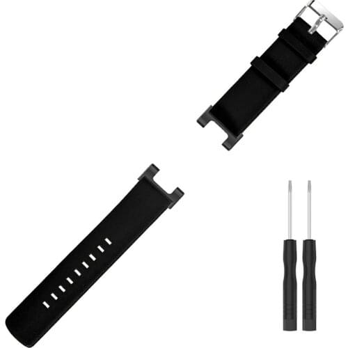 Double-sided First Layer Cowhide Leather Strap For Aamazfit T-Rex/ T-Rex Pro With A Pair Of Screwdrivers Watch Strap