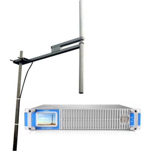 FMUSER FSN-1500T 1500Watt 1.5KW FM Radio Transmitter Set Touch Screen FM transmitter with FU-DV2 Antenna and 30m 1/2" Cable