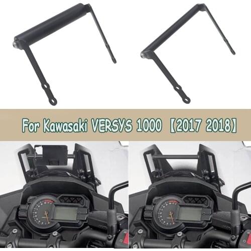 GPS Plate Bracket Stand Holder Phone Support For Kawasaki VERSYS 1000 2017 2018 Motorcycle Mobile Phone