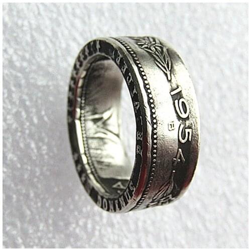 90% Silver Switzerland (Confederation) Silver 5 Francs (5 Franken) Ring '5FR' Coin Ring Handmade In Sizes 9-16