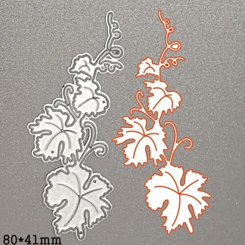 Holy Grape Vine Leaf Metal Cutting Dies Stencils For DIY Scrapbooking Card Decorative Embossing Die Mold 2020 New Handcraft Die