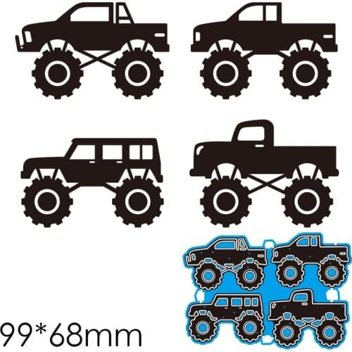 Metal Cutting Dies Car New Scrapbook Paper Decoration Template Embossing DIY Paper Card Craft 99*68mm