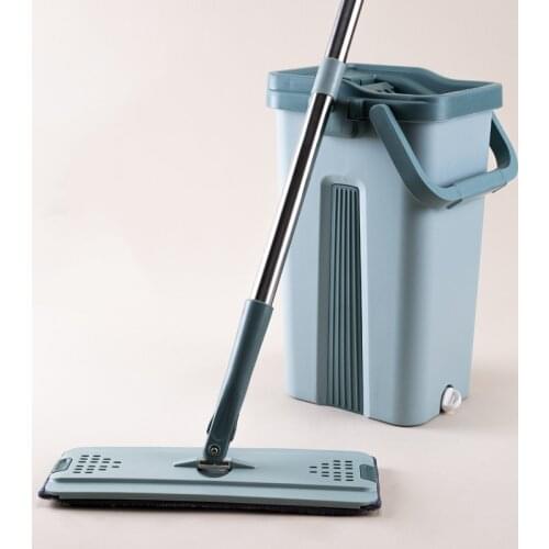 Mop and Bucket Set Floor Washer Flat Lazy Magic Rotary Washing Dust Cleaning Product Household Cleaning Window for Water Machine