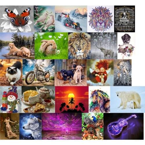 L7338 Animal Orangutan Zebra cross stitch kit people 18ct 14ct 11ct count canvas stitches embroidery DIY handmade needlework