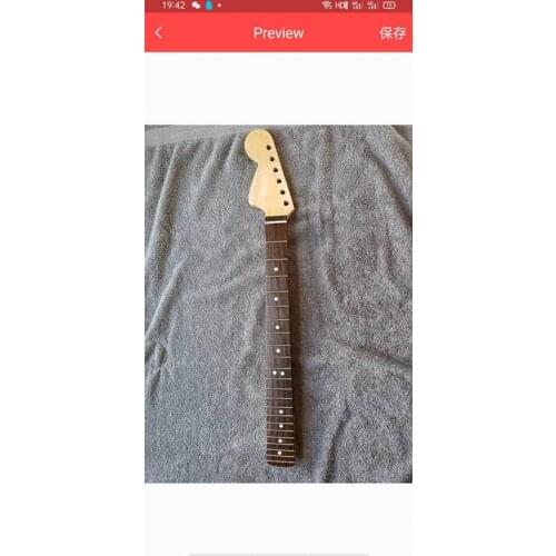 Left hand biger head unfinished electric guitar neck 25.5 inch Rosewood Fretboard 22 fret