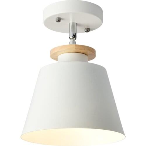 Nordic Led Ceiling Light Creative Entrance Hallway Aisle Log Cloakroom LED Aluminum Macarons Colorful Balcony Rotation Lamp