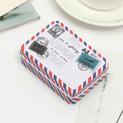 Peerless Mini Cartoon Tin Metal Box Case Home Storage Desk Organizer For Stationery Supplies