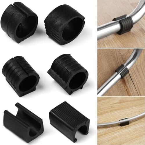 10Pcs Durable U Shaped Chair Leg Pad Non-slip Tube Caps Anti-front Tilt Pipe Clamp Damper Stool Floor Protector Accessories