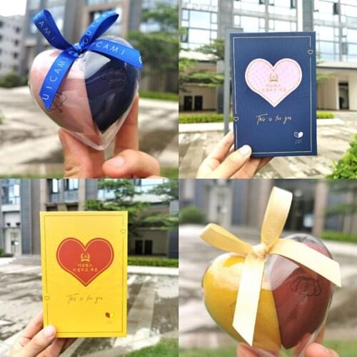 Cosmetic Puff Powder Puff Korean Fashion Heart Women Makeup Wet Foundation Sponge Holder Soft Beauty Make Up Tool with Box Gift