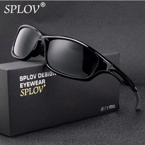 SPLOV New Arrival Sports Polarized Sunglasses Men Brand Designer TR90 Outdoor Sun Glasses Driving Fishing Eyewear 2018 Hipster