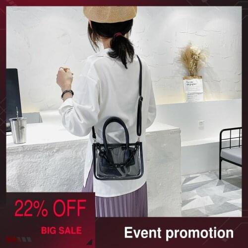 2020 Spring Summer Fashion Womens Transparent Square Sling Bag Crossbody Bags Shoulder Bag Handbag Jelly Small Phone Bag wallet