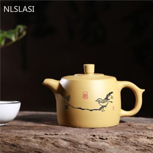 Yixing Purple sand Teapot 260ml purple clay customized gifts Handmade Tea set Tea Set Travel convenience tea set wine set