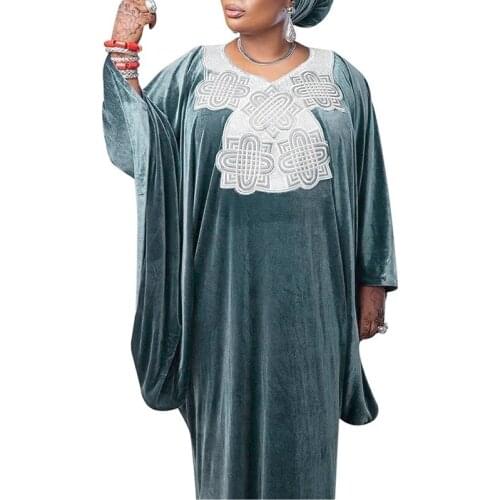 Vetement Femme Grande Taille 2021 New African Plus Size Dresses For Women Long Sleeve Robe Marocaine Elegant Party Outfits