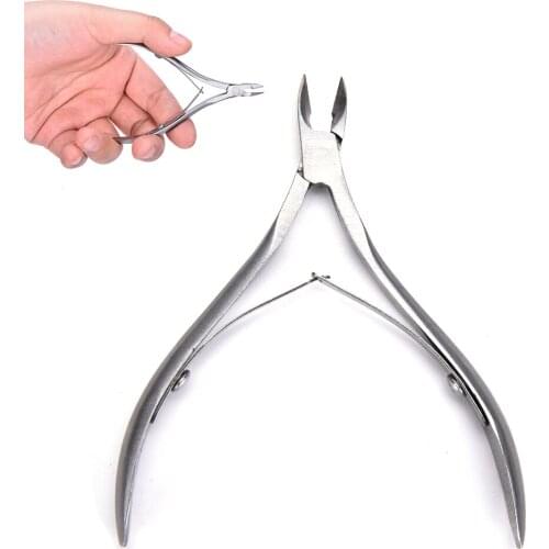 1pcs Fingernail Toenail Cuticle Nipper Trimming Stainless Steel Nail Clipper Cutter Cuticle Scissor Plier Manicure Tool