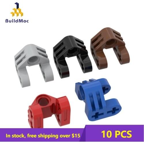 10PCS MOC Parts 92907 Technical DIY Axle Pin Connector Perpendicular Split Building Blocks Educational Tech Spare Kids Toys