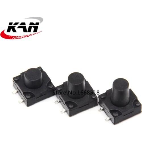 10PCS Waterproof button switch pin 12*12*6/7/8/9/10/12mm Dust-proof tact switch SMD 4P button
