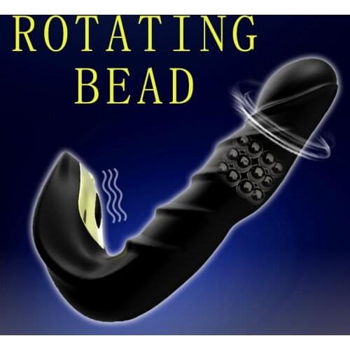 2020 New Steel Beads Rotation Prostate Massage Anal Toys Perineal G-spot Stimulation Dildo Vibrator Sex Toy For Women Men Gay