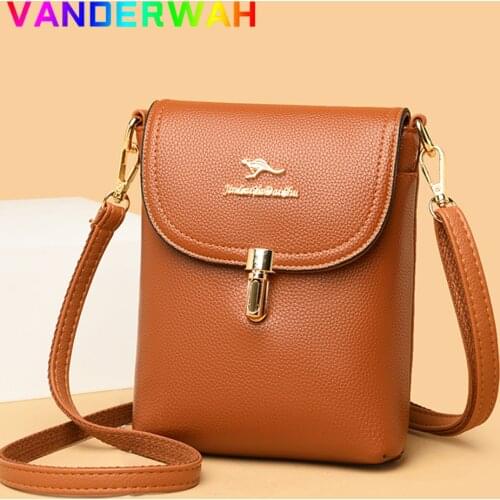 2021 Mini Fashion Lady Casual Wallet for Mobile Phone Messenger Strap Shoulder Bag Card Holder Wallet Coin Purse Clutch for Girl