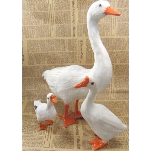3 pieces a lot cute simulation duck toys polyethylene & fur duck models gift 153