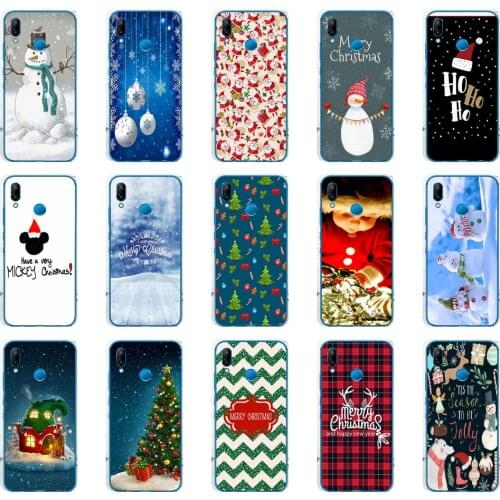 307DD Happy New Year Merry Christmas Soft Silicone Cover for Huawei P9 P10 P20 P30 Lite mate 10 20 PRO lite p smart 2019 case
