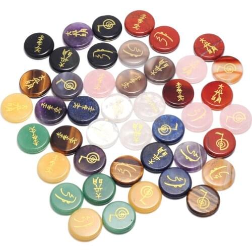 4Pcs Wholesale Amethysts Yellow Jades Natural Stone Beads Round Loose Beads Cabochon Setting Fit Pendants Rings For Jewelry