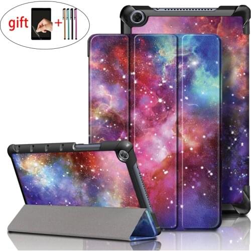 Case For Huawei Mediapad M5 lite 8.0 JDN2-W09 JDN2-AL00 Tablet PC Smart Stand Original cover for Huawei m5 lite 8 case+film+pen