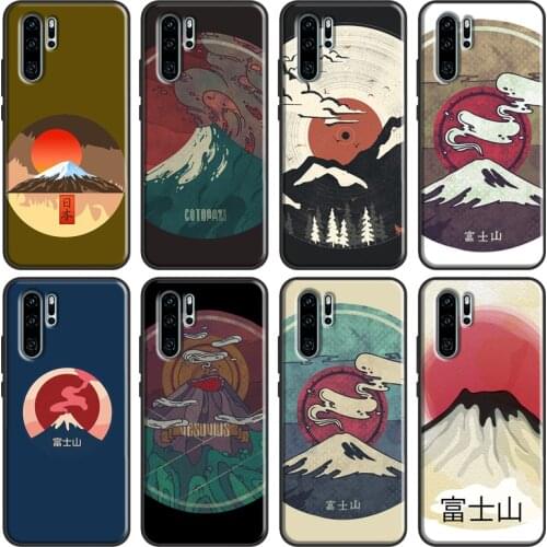 Japanese art Mount Fuji Case For Huawei P30 Pro P20 P40 Mate 10 20 Lite Nova 5T P Smart Z 2019 Honor 8X 9X 8A 10i