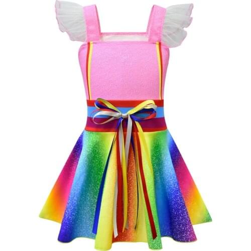 Festa Infantil Fancy Nancy Vestido Princesa Belle Dress Vestidos Navidad Children Girl Costume Christmas Summer Robe Noel Fille