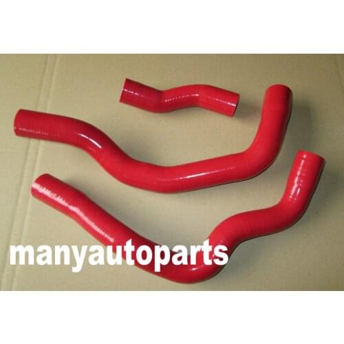 FOR MINI COOPER S JCW W11 1.6 R52 04-08/R53 01-06 SILICONE RADIATOR HOSE KIT RED
