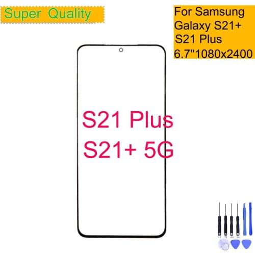 For Samsung Galaxy S21 Plus 5G SM-G996B Touch Screen Front Outer Glass Panel LCD Glass Lens S21+ SM-G996B/DS Replacement