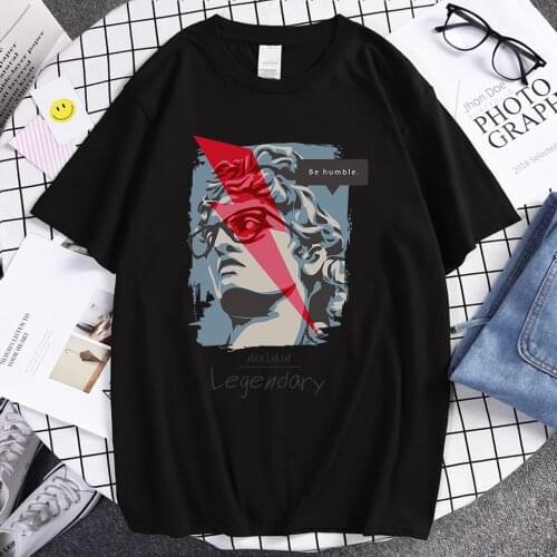 Be Hunble Maximum Legendary Literary Male Head Print Man T Shirts Sport Soft T Shirt Style Fit Tshirts Fashion Oversized Men Top