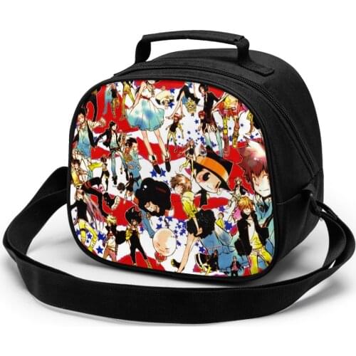 Hitman Reborn Children fashion lunch bag thermal insulated bag travel casual insulated picnic bag
