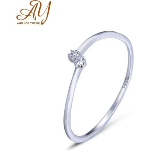 Resizable Classic 925 Sterling Silver Moissanite Ring Simple Style Jewelry Anniversary Open Size Ring Fine Jewelry