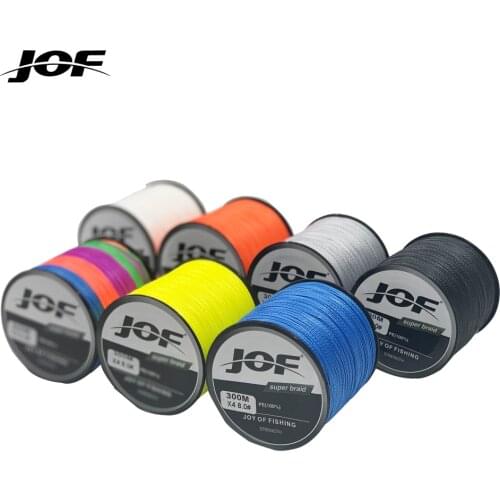 JOF High Quality Multiple color 300m Super Strong Fishing Line Japan Monofilament Nylon Fishing Line 20-100LB
