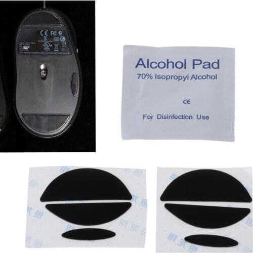 2Pcs 0.6mm Thickness Mouse Feet Mouse Skates for logitech G5 G7 HCCY