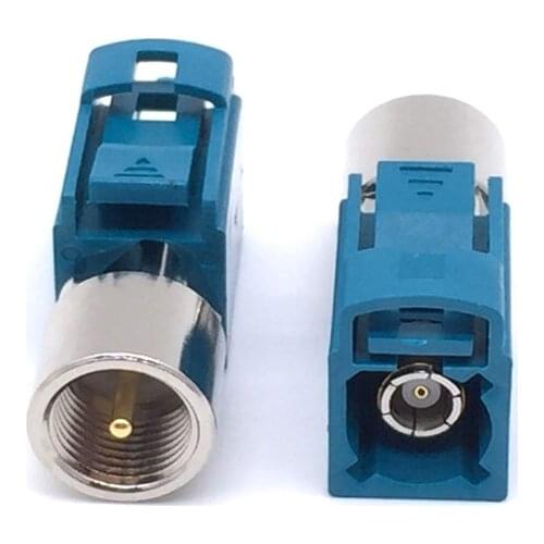 JX connector 2pcs FAKRA to FME Car FM Antenna Adapter Fakra Z Female Straight to FME Male connector fast ship