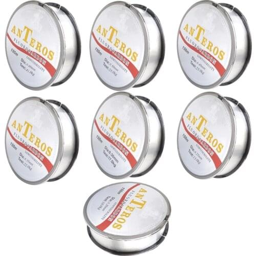 150m Fluorocarbon Coated Fishing Line Leader Line Low Stretch for Saltwater Freshwater Trout Carp Fishing Accessories