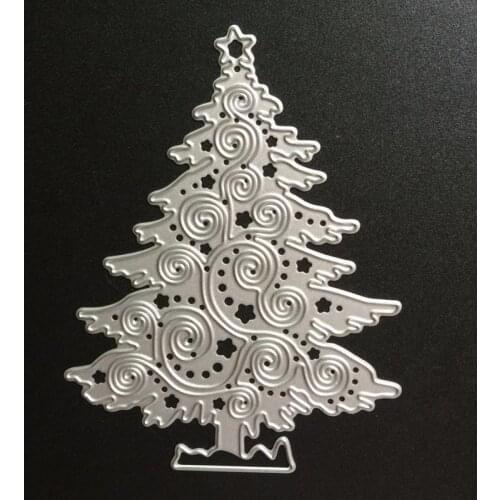YLCD1615 Christmas Tree Metal Cutting Dies For Scrapbooking Stencils DIY Cards Album Decoration Embossing Folder Die Cutter Tool