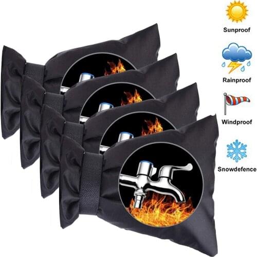 Outside Tap Covers for the Winter, 2 Pcs Outdoor Garden Tap Insulated Frost Protector Cover From Freezing Protection, Large Thic