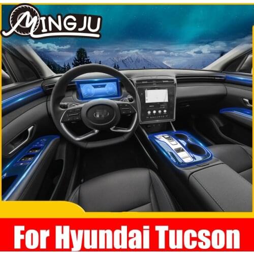 Instrument Navigation Panel Glass Lift Panel Gear Panel Protection TPU Protective Film For Hyundai Tucson 2021 NX4