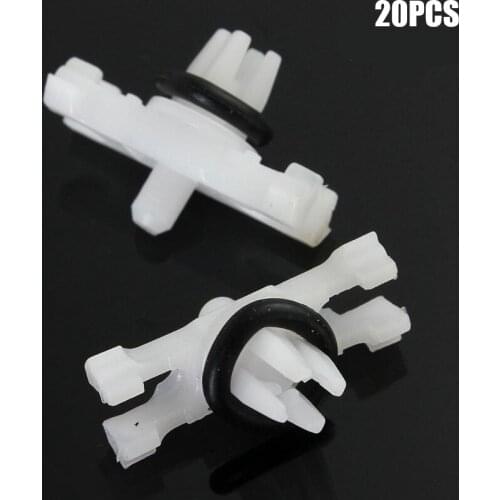 20Pcs Roof Buckles Top Roof Rain Gutter Moulding Trims Fastener Clips 51138204858 51134501967 For BMW 3 Series E46 1998-2014