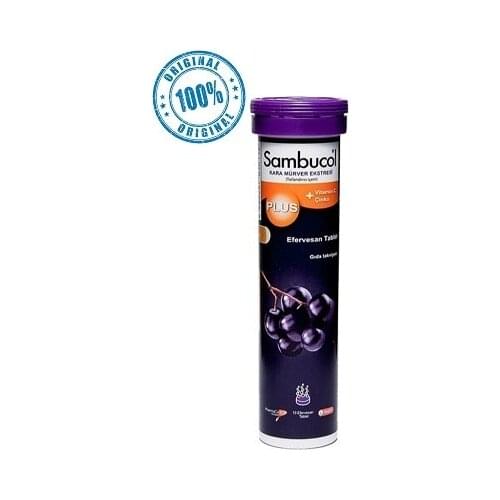 Sambucol Plus Black Elderberry + Vitamin C Zinc Supplement Food 15 Tablets