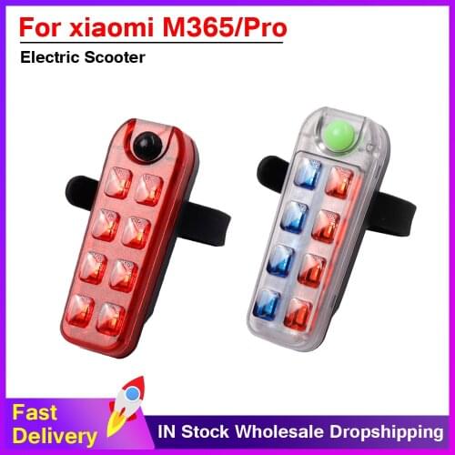 Electric scooter Rear LED Light Ultra Bright Scooter Light USB Rechargeable For Xiaomi M365 M365 Pro Safety Warning Light
